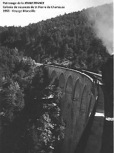 1953 voyage ferroviaire Marseille -Grenoble, le viaduc